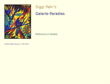 Tablet Screenshot of galerie-paradies.de